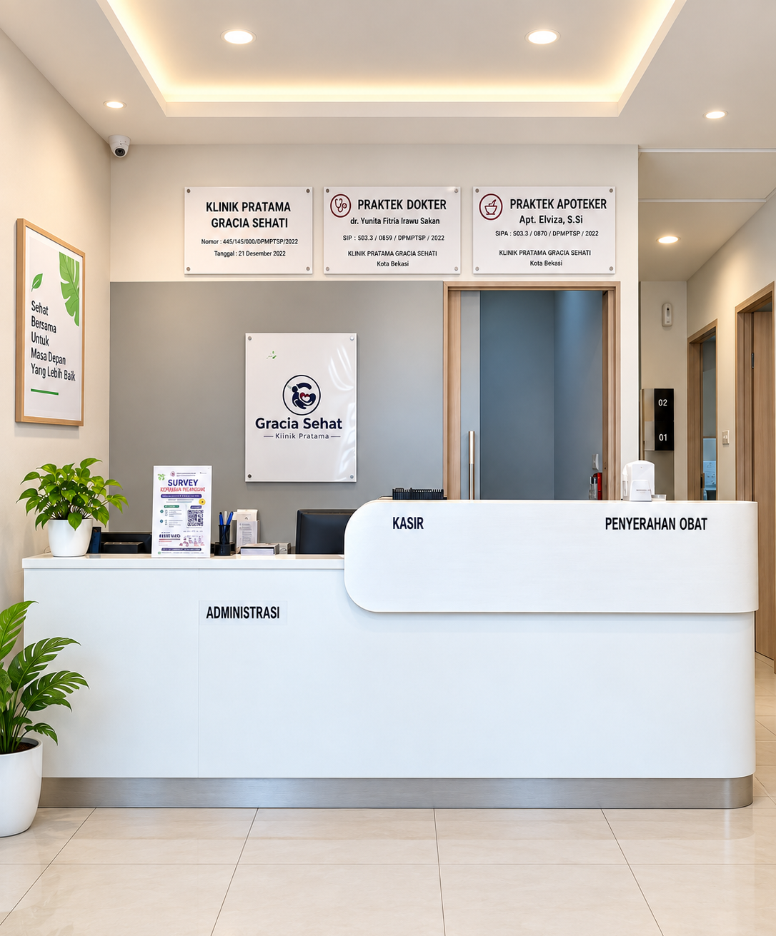 Klinik Pratama Gracia Sehati menyediakan fasilitas yang nyaman, tertata, dan mendukung pelayanan pasien sehari-hari.